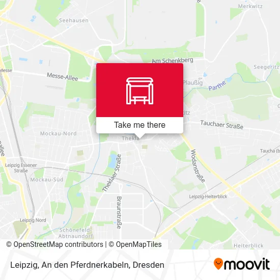 Карта Leipzig, An den Pferdnerkabeln