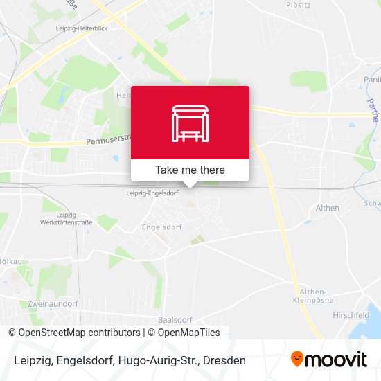 Карта Leipzig, Engelsdorf, Hugo-Aurig-Str.