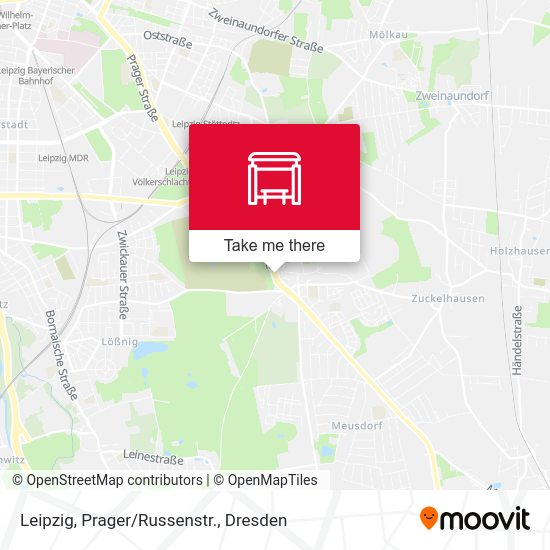 Карта Leipzig, Prager/Russenstr.