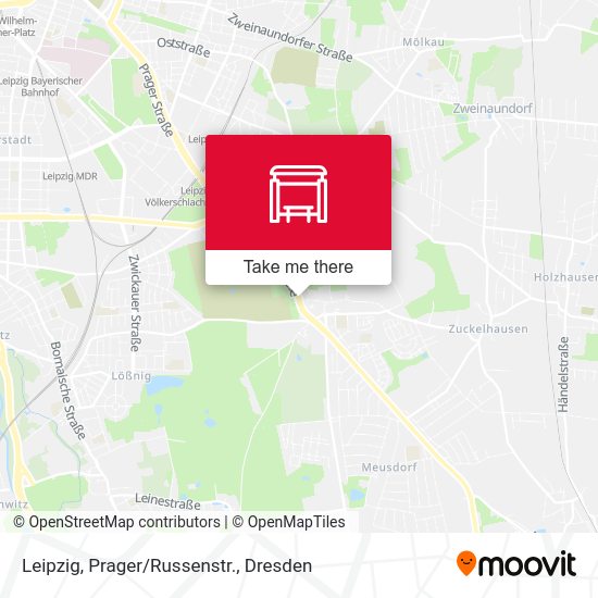 Карта Leipzig, Prager/Russenstr.