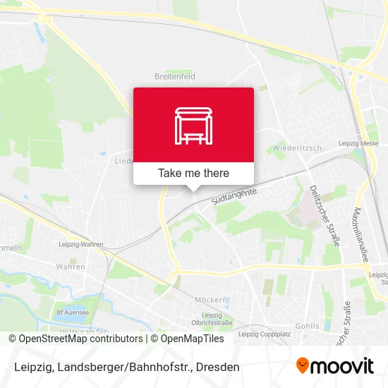 Карта Leipzig, Landsberger / Bahnhofstr.
