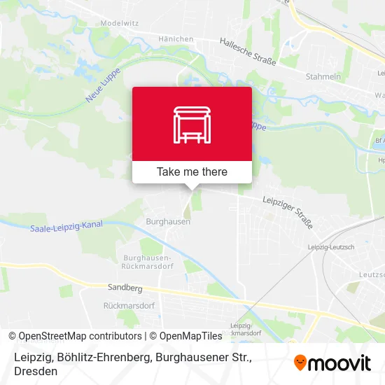 Карта Leipzig, Böhlitz-Ehrenberg, Burghausener Str.