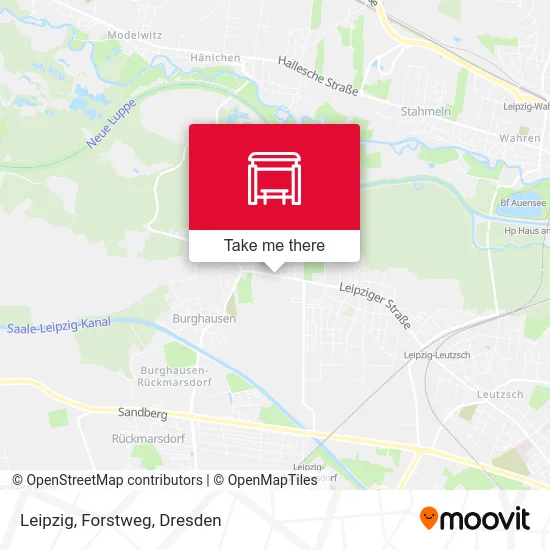 Карта Leipzig, Forstweg
