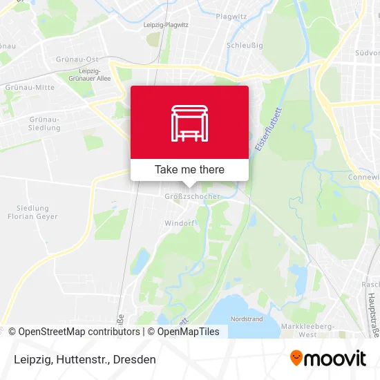 Карта Leipzig, Huttenstr.