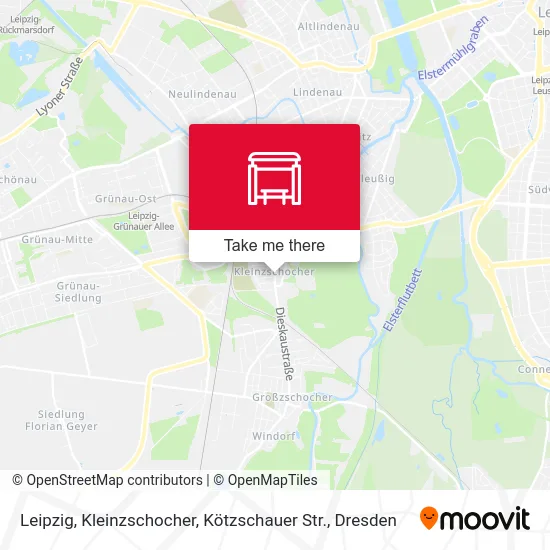 Карта Leipzig, Kleinzschocher, Kötzschauer Str.