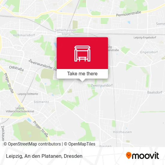 Карта Leipzig, An den Platanen