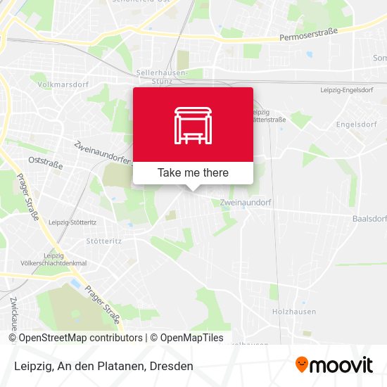 Карта Leipzig, An den Platanen