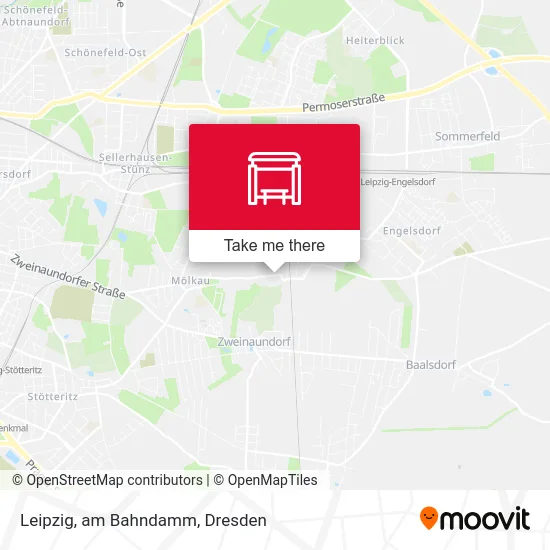 Карта Leipzig, am Bahndamm