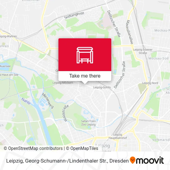 Карта Leipzig, Georg-Schumann- / Lindenthaler Str.