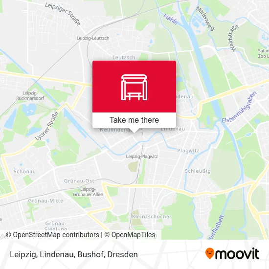Карта Leipzig, Lindenau, Bushof