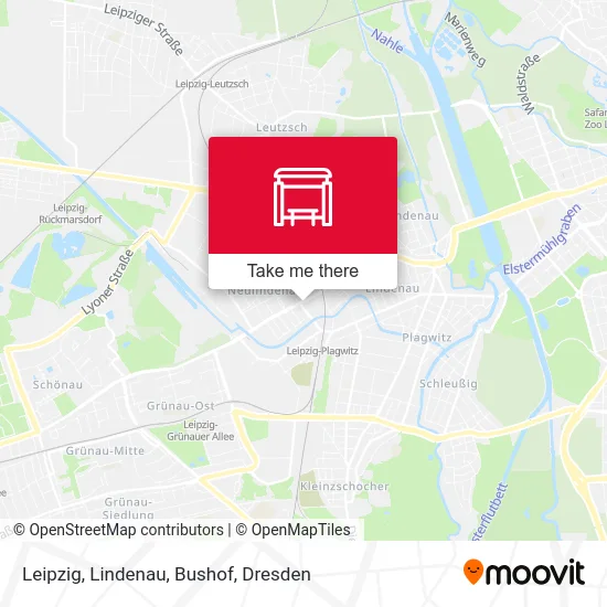 Карта Leipzig, Lindenau, Bushof