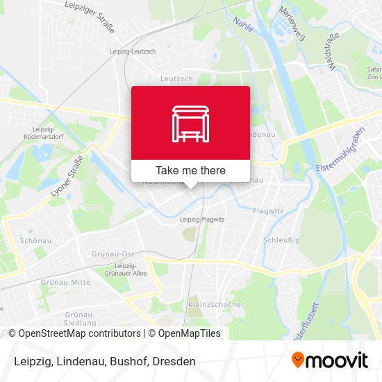 Карта Leipzig, Lindenau, Bushof