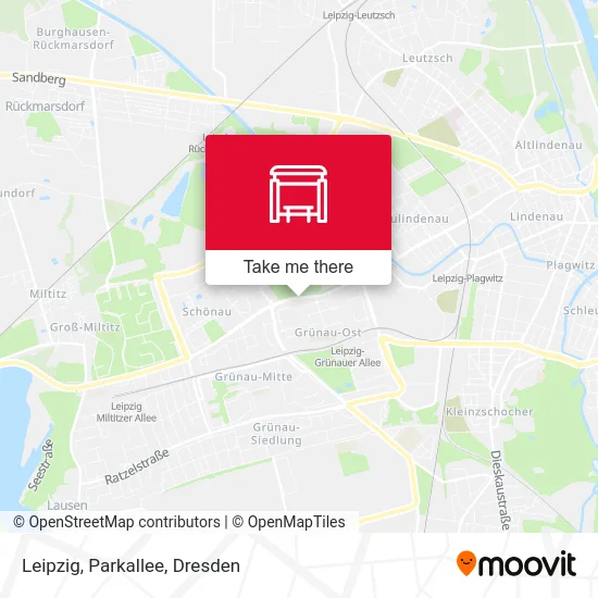 Карта Leipzig, Parkallee