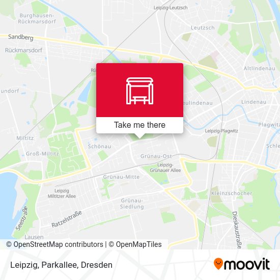 Карта Leipzig, Parkallee