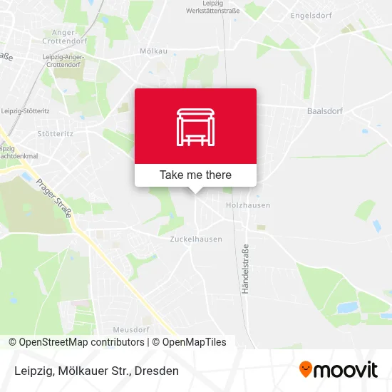 Leipzig, Mölkauer Str. map