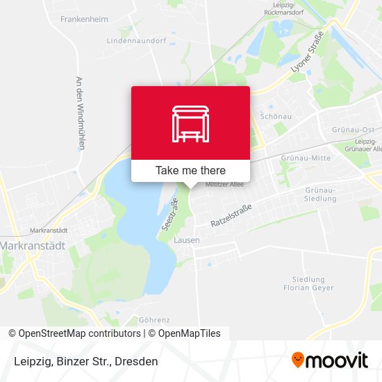 Карта Leipzig, Binzer Str.