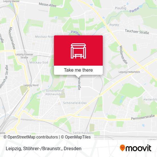 Карта Leipzig, Stöhrer-/Braunstr.