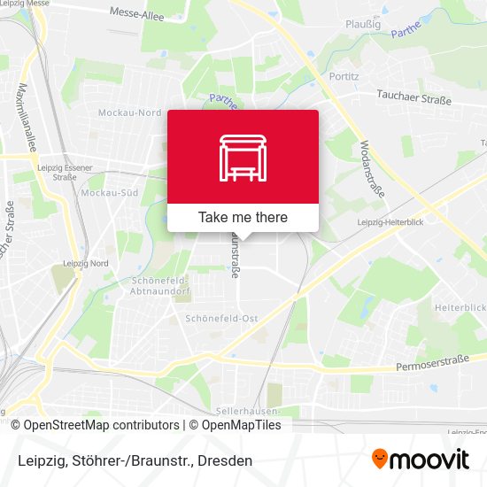 Карта Leipzig, Stöhrer-/Braunstr.
