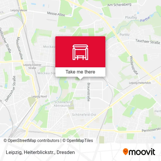 Leipzig, Heiterblickstr. map
