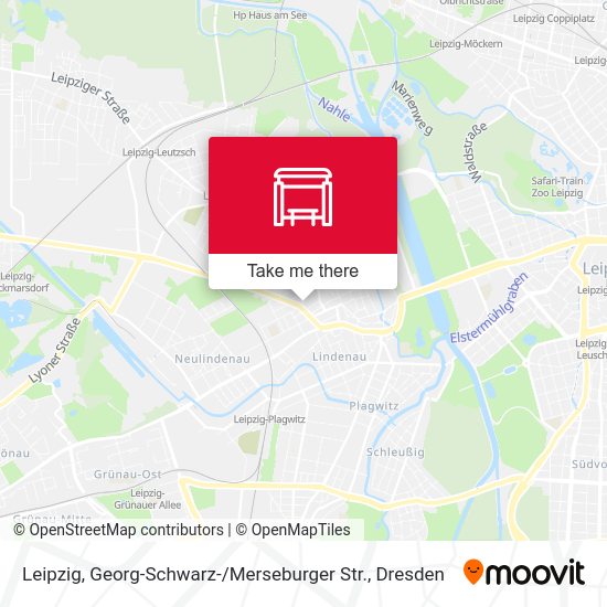 Карта Leipzig, Georg-Schwarz- / Merseburger Str.