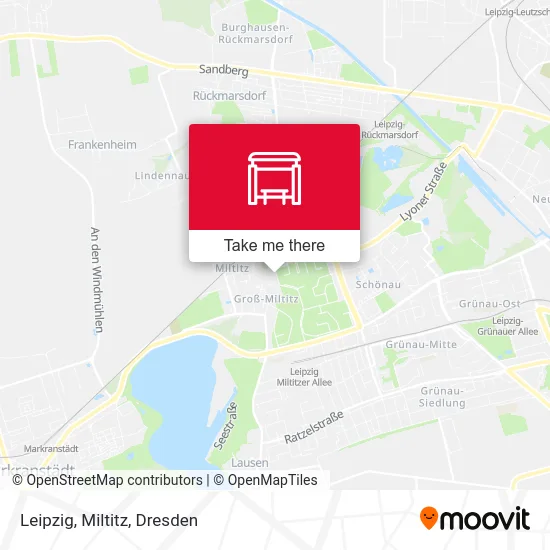 Leipzig, Miltitz map