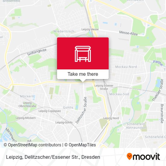 Карта Leipzig, Delitzscher / Essener Str.