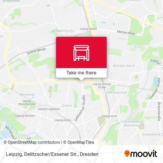 Карта Leipzig, Delitzscher / Essener Str.