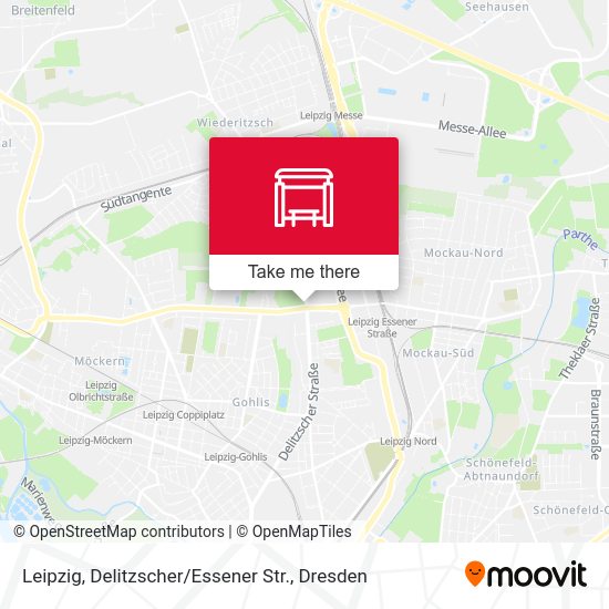 Карта Leipzig, Delitzscher / Essener Str.