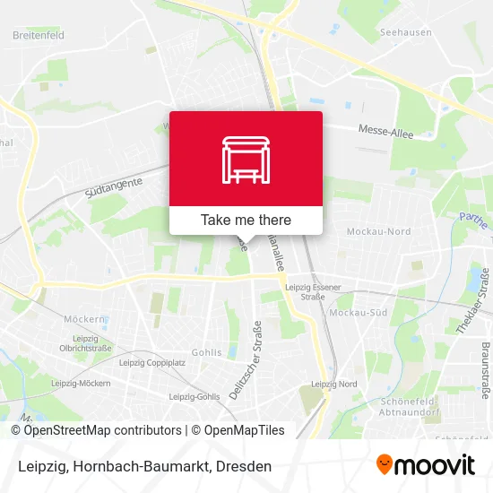 Карта Leipzig, Hornbach-Baumarkt