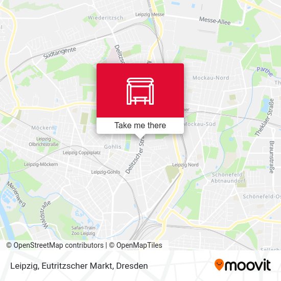 Карта Leipzig, Eutritzscher Markt