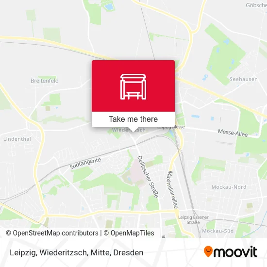 Leipzig, Wiederitzsch, Mitte map