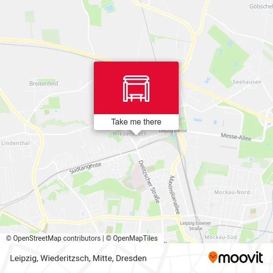 Карта Leipzig, Wiederitzsch, Mitte