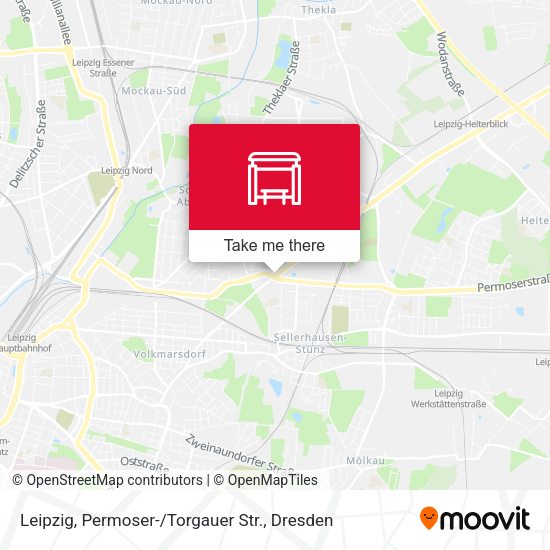 Карта Leipzig, Permoser- / Torgauer Str.