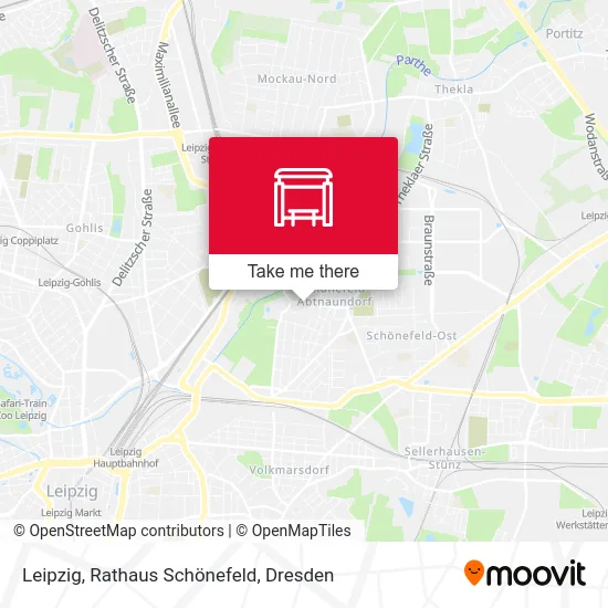 Карта Leipzig, Rathaus Schönefeld
