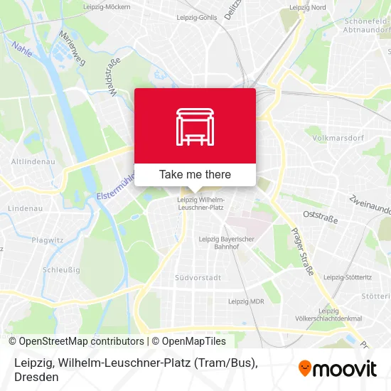 Карта Leipzig, Wilhelm-Leuschner-Platz (Tram / Bus)