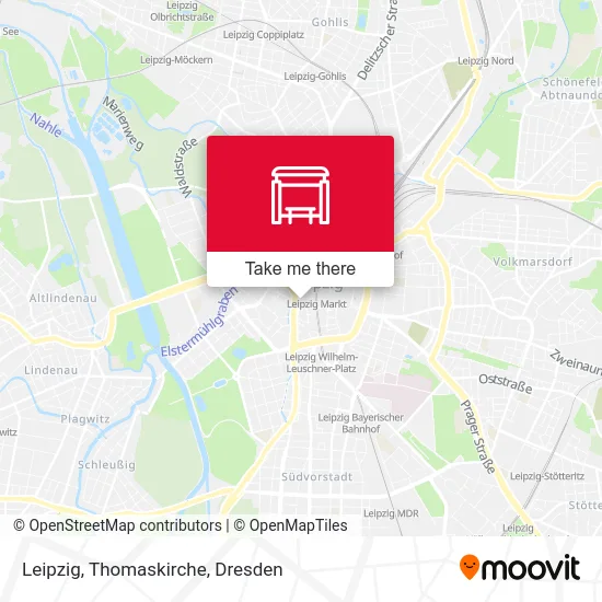 Leipzig, Thomaskirche map