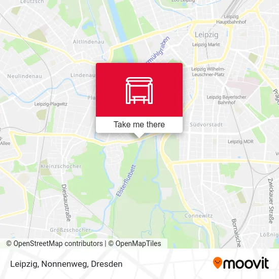 Карта Leipzig, Nonnenweg