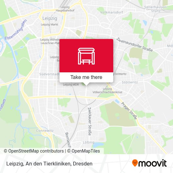 Карта Leipzig, An den Tierkliniken