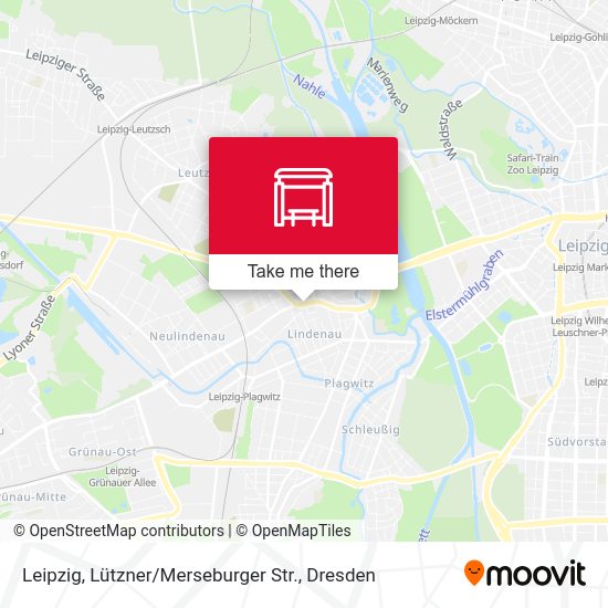Карта Leipzig, Lützner / Merseburger Str.