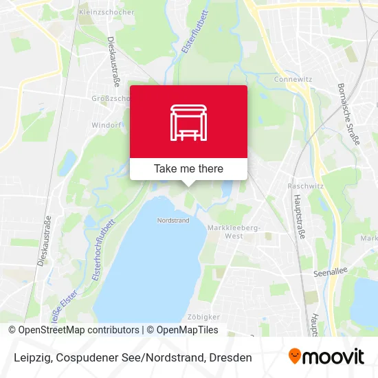 Карта Leipzig, Cospudener See / Nordstrand