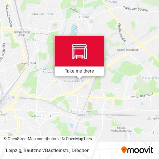 Карта Leipzig, Bautzner/Bästleinstr.