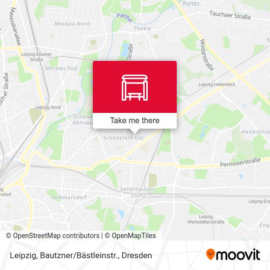 Карта Leipzig, Bautzner/Bästleinstr.