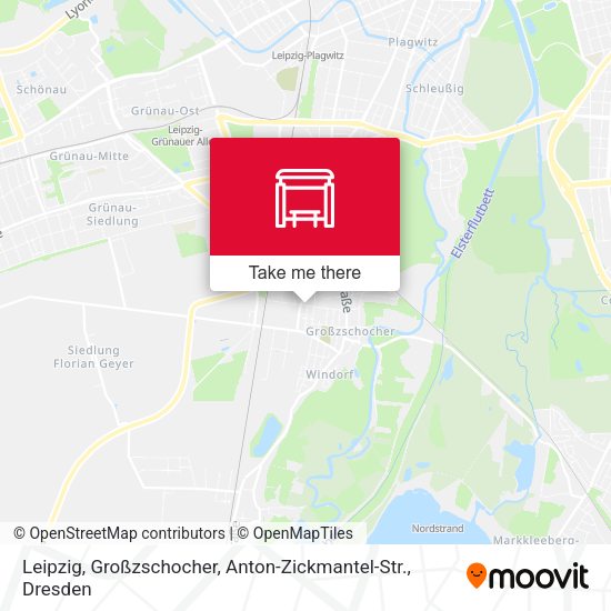 Карта Leipzig, Großzschocher, Anton-Zickmantel-Str.