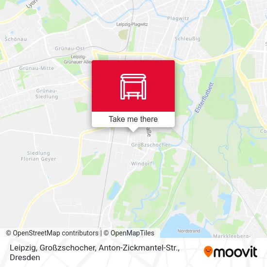 Карта Leipzig, Großzschocher, Anton-Zickmantel-Str.