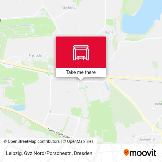 Карта Leipzig, Gvz Nord/Porschestr.