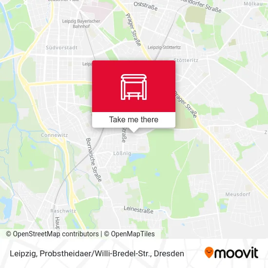 Карта Leipzig, Probstheidaer / Willi-Bredel-Str.