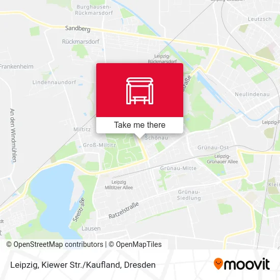 Карта Leipzig, Kiewer Str./Kaufland