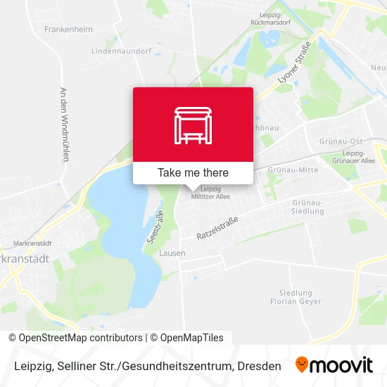 Карта Leipzig, Selliner Str. / Gesundheitszentrum
