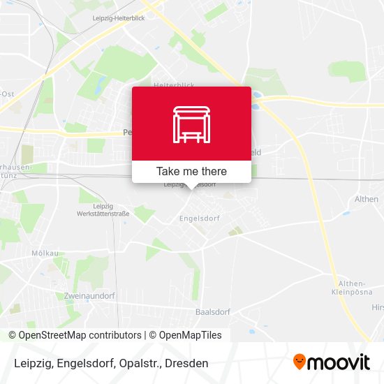 Карта Leipzig, Engelsdorf, Opalstr.