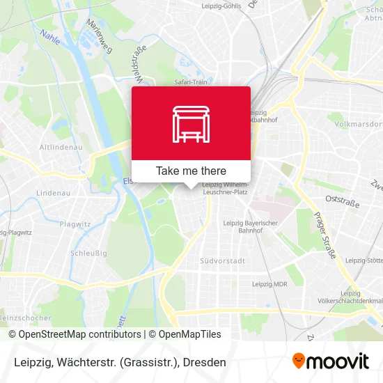 Карта Leipzig, Wächterstr. (Grassistr.)